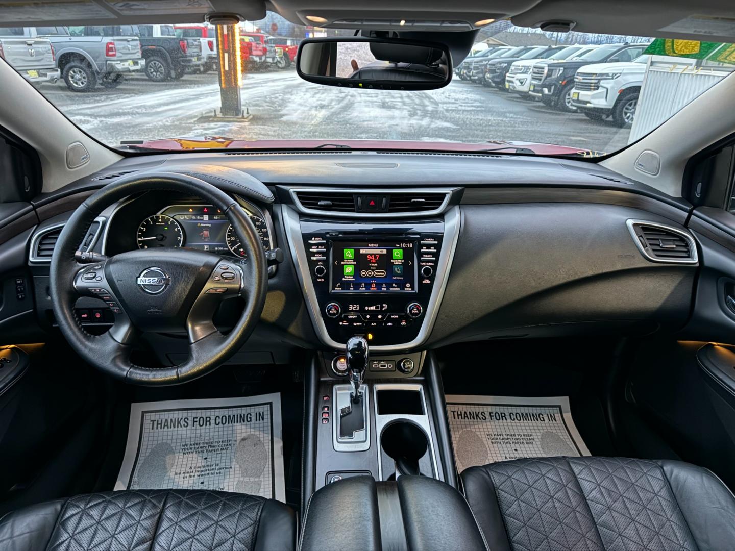 2019 Red /Black Nissan Murano Platinum AWD (5N1AZ2MS2KN) with an 3.5L V6 DOHC 24V engine, CVT transmission, located at 1960 Industrial Drive, Wasilla, 99654, (907) 274-2277, 61.573475, -149.400146 - Photo#14